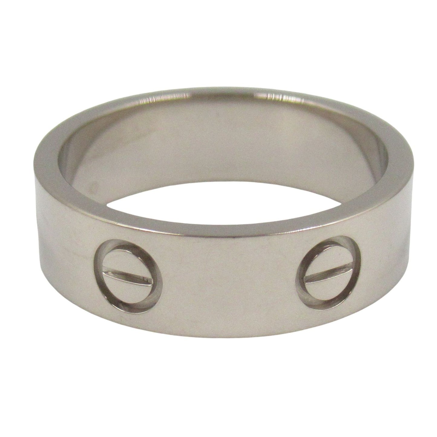 Cartier Love Ring in K18 White Gold - Timeless Elegance