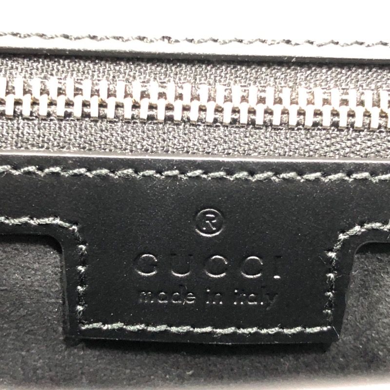 GUCCI Petit GG 2Way Shoulder Bag in Black Leather - Timeless Elegance