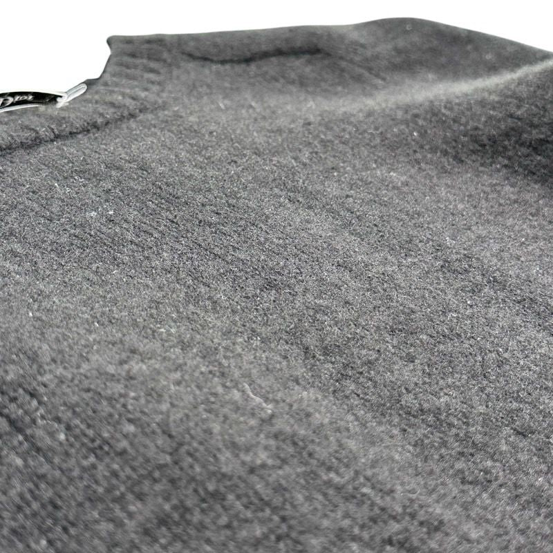 Christian Dior Black Cashmere Knit Sweater with Back Logo