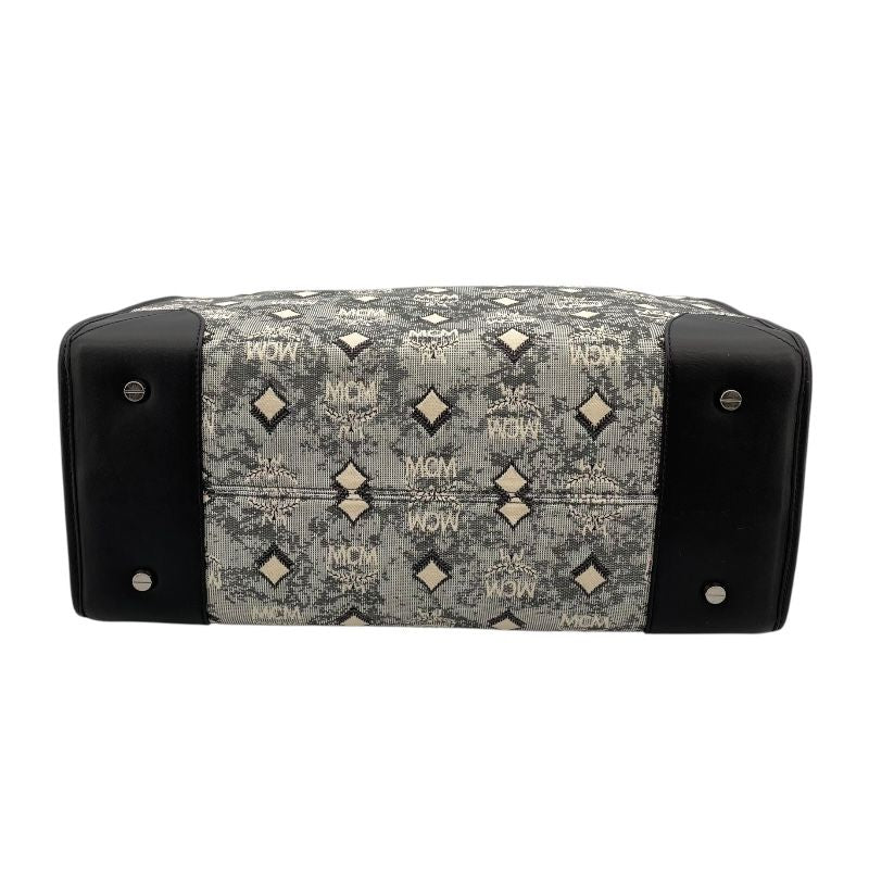 MCM Munich Tote Bag in Grey Monogram Jacquard - Exquisite Craftsmanship