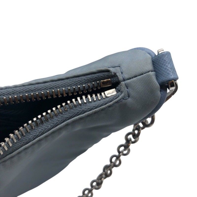 PRADA Re-Edition 2005 Light Blue Nylon Shoulder Bag