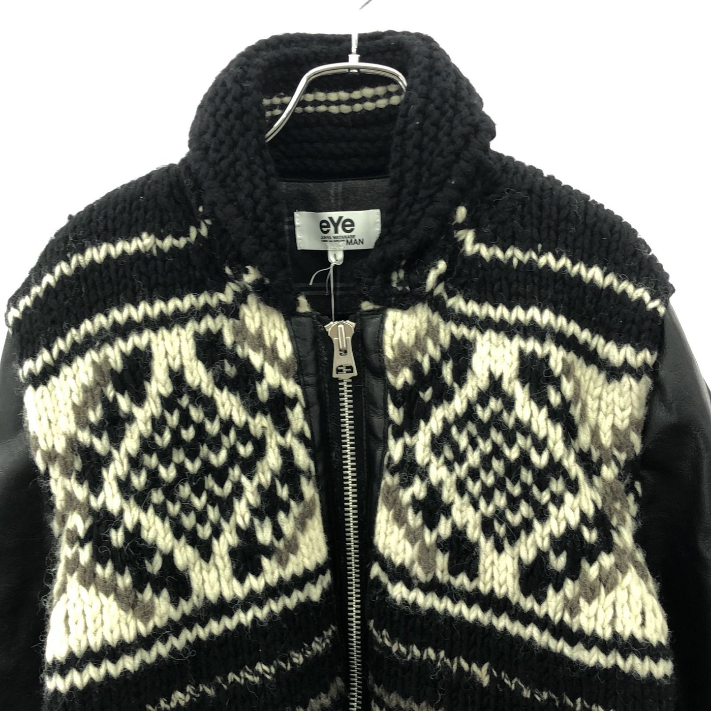 eYe COMME des GARCONS JUNYA WATANABE MAN Black Leather Jacket