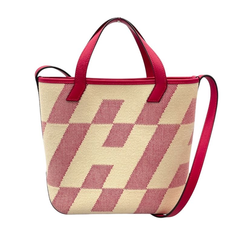 HERMES Ambre PM Shoulder Bag - Ivory/Pink/Silver Hardware (2021)