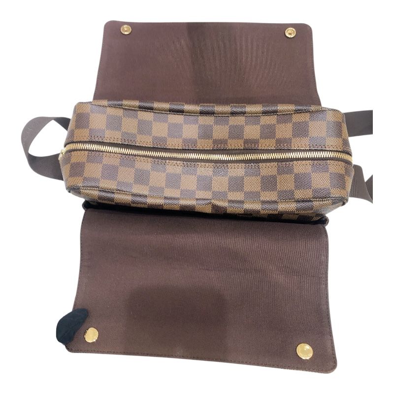 Louis Vuitton Naviglio N45255 Brown Damier Canvas Unisex Shoulder Bag
