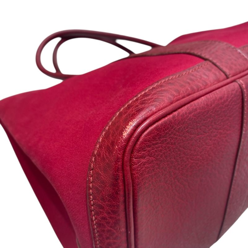 HERMES Garden Party MM Tote Bag in Rouge Togo - Exquisite Craftsmanship