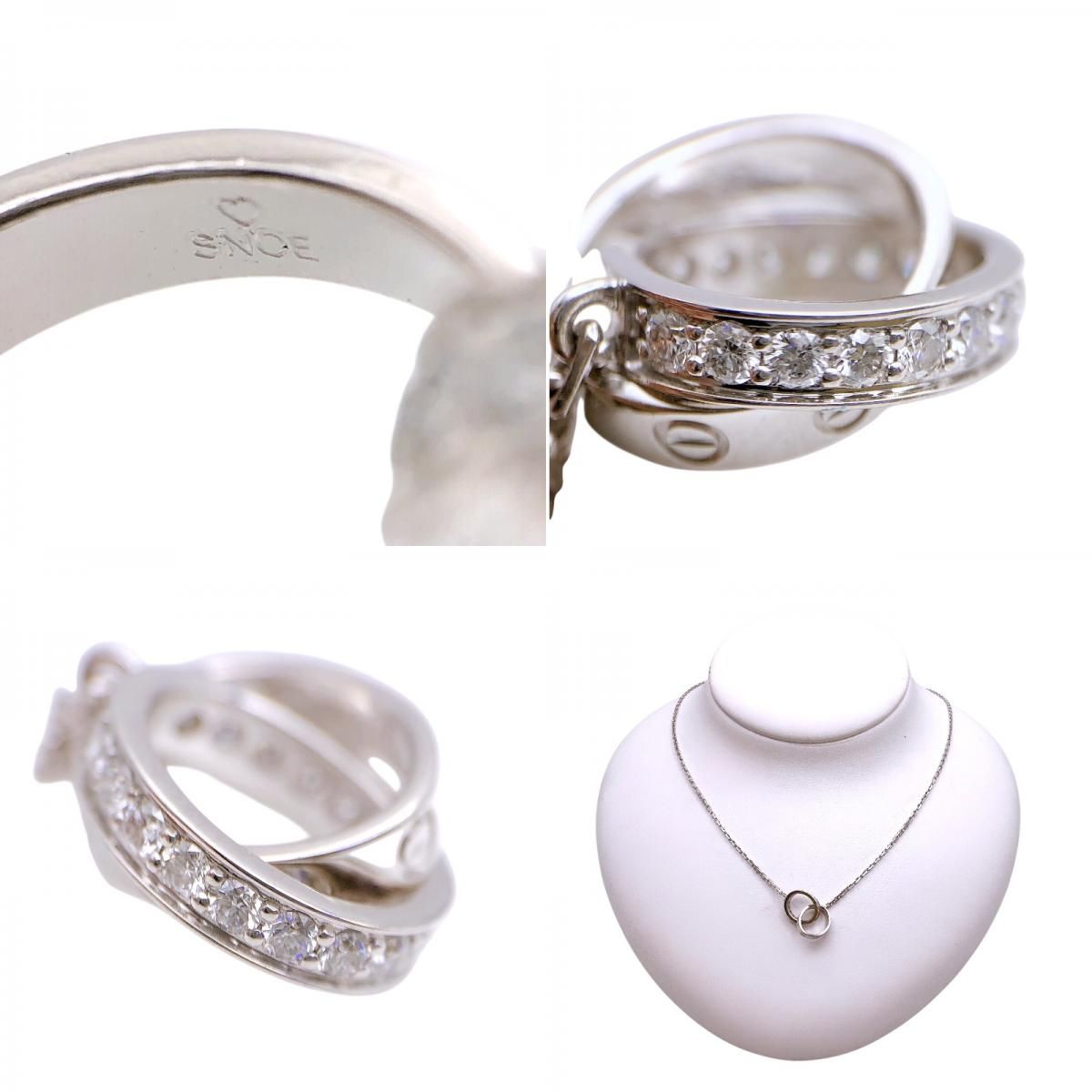 Cartier Baby Love Necklace K18WG with Diamonds - Exquisite Elegance