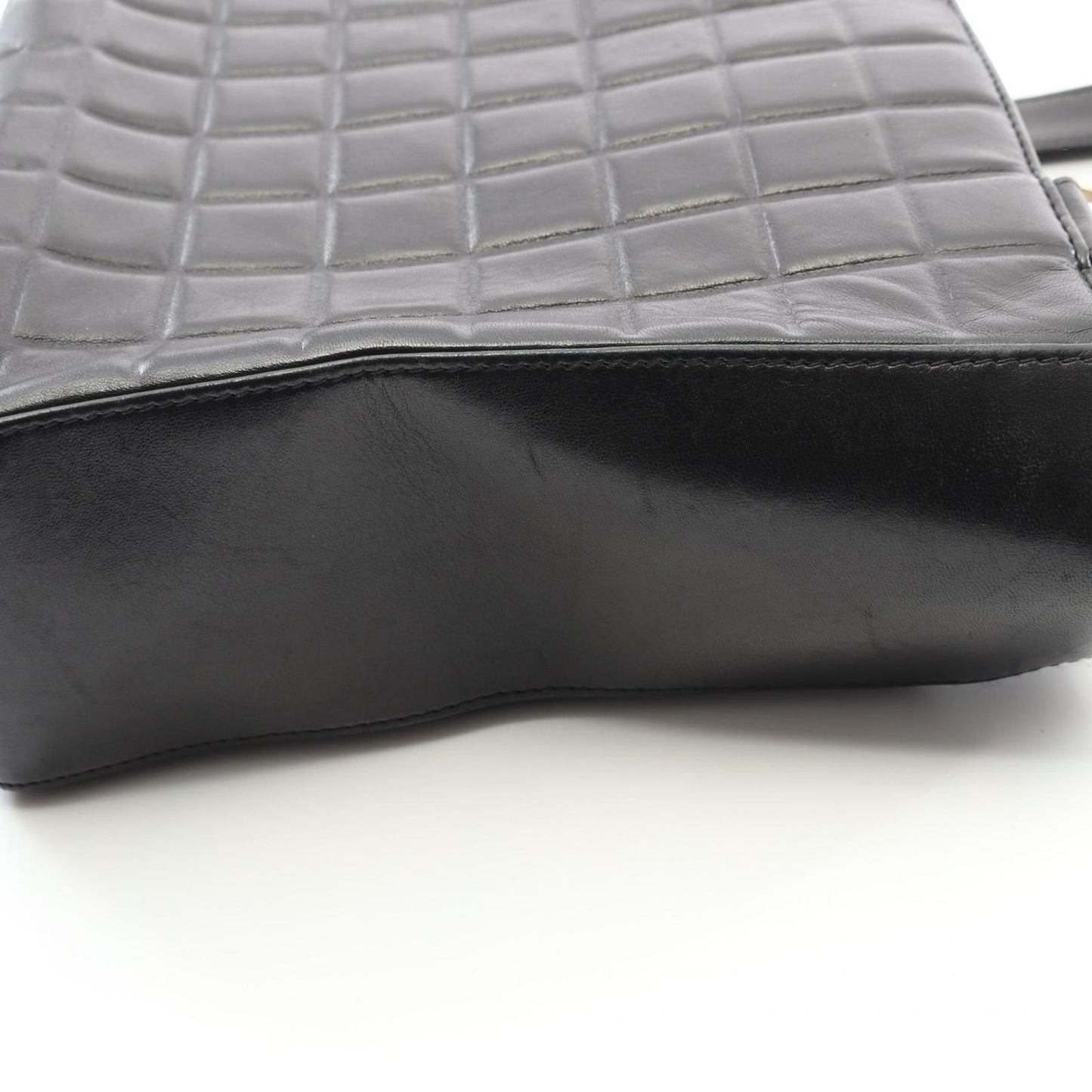 CHANEL Chocolate Bar Tote Bag in Black Lambskin - Timeless Elegance