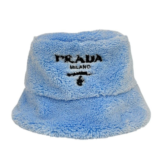 PRADA Light Blue Bucket Hat - Unisex - Exquisite Craftsmanship