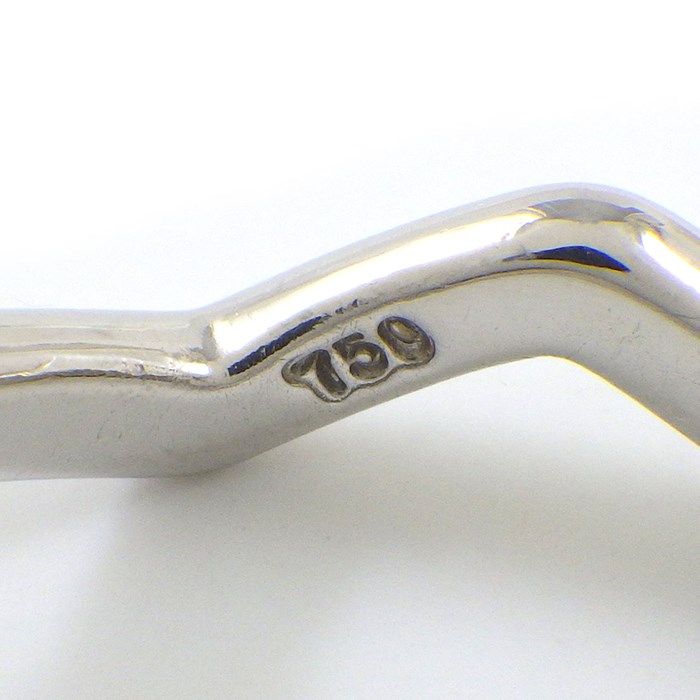 Tiffany & Co. Zigzag Bezel Ring with Diamond in K18YG & PT950