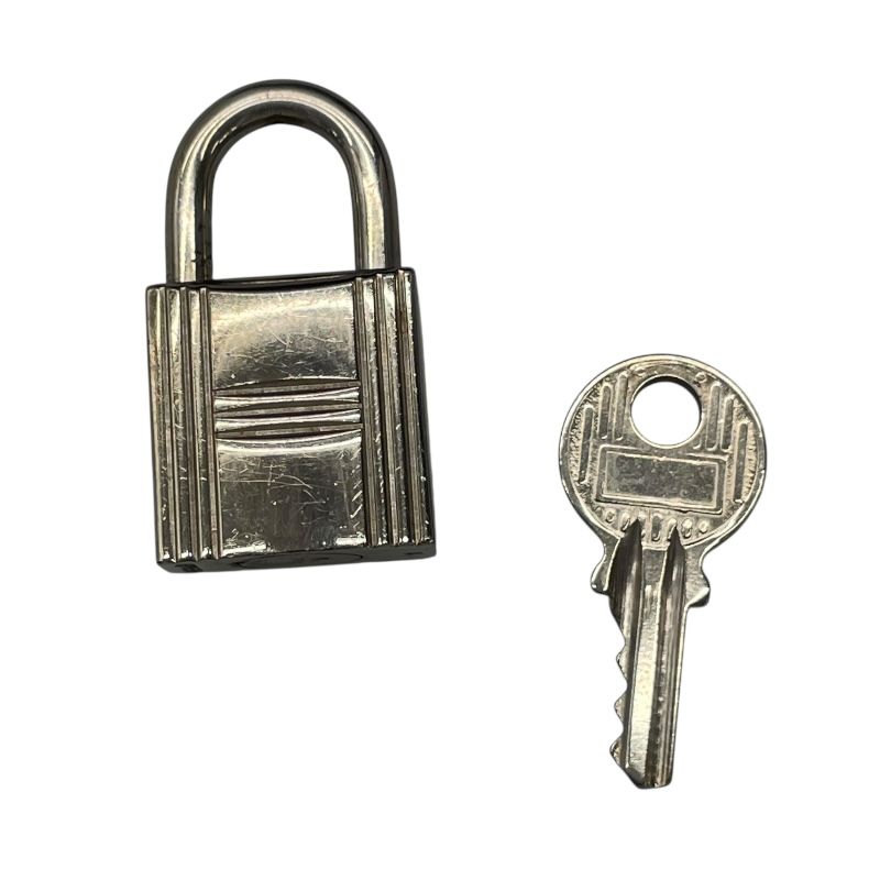 HERMES Émile Line MM Tote in Gray with Silver Hardware