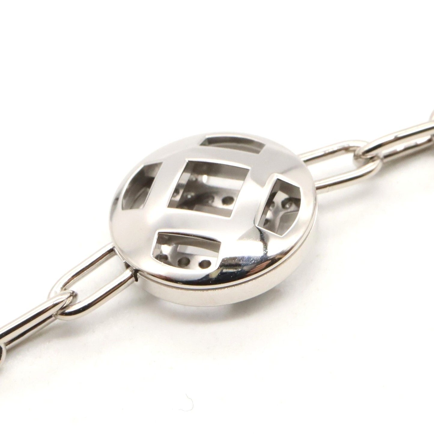 Cartier Pasha Grid Chain Diamond Bracelet in 18K White Gold