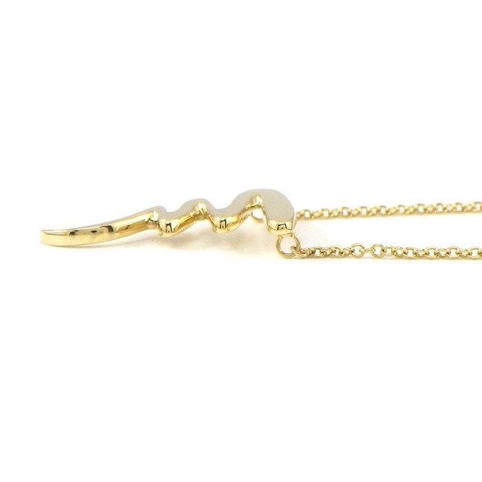 Tiffany & Co. Scribble Graffiti Wave Necklace in 18K Yellow Gold