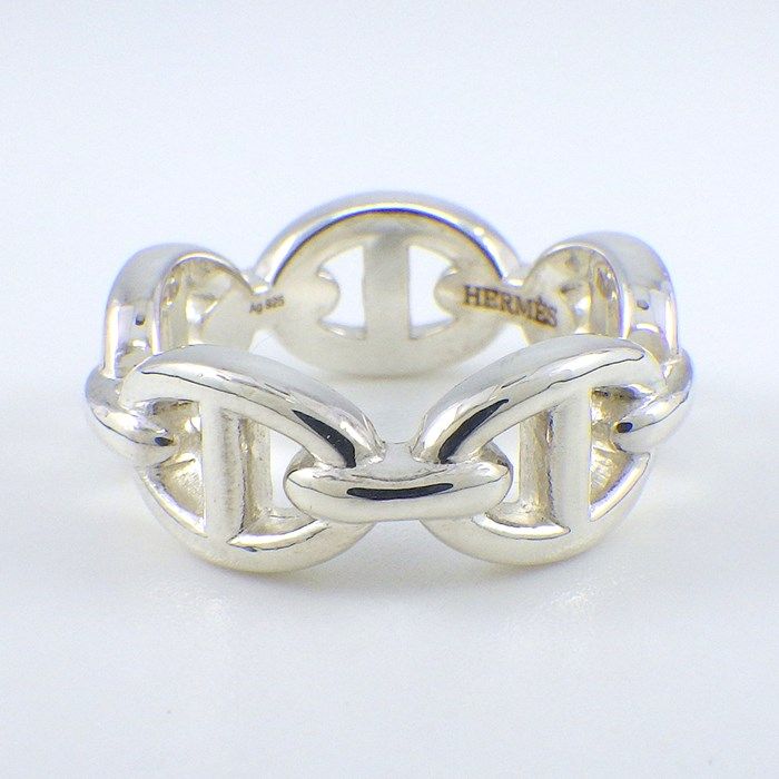HERMES Chaine d'Ancre PM Ring in Silver 925 - Size 9