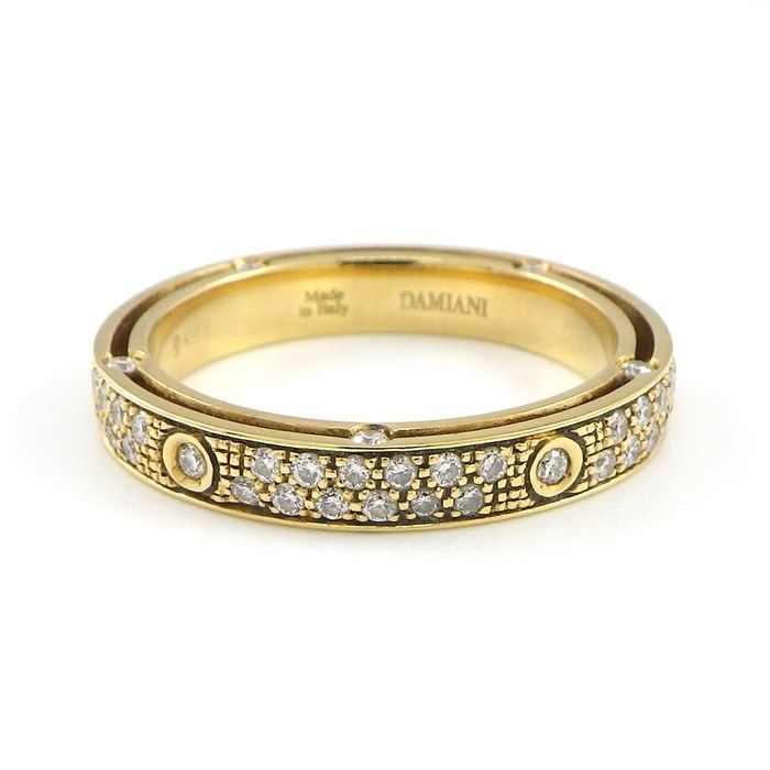 Damiani D.SIDE Full Eternity Diamond Ring in 18K Yellow Gold