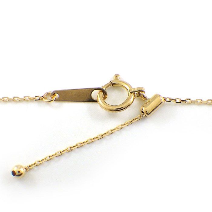 Exquisite K18YG Diamond Link Necklace - 0.10ct Luxury Jewelry