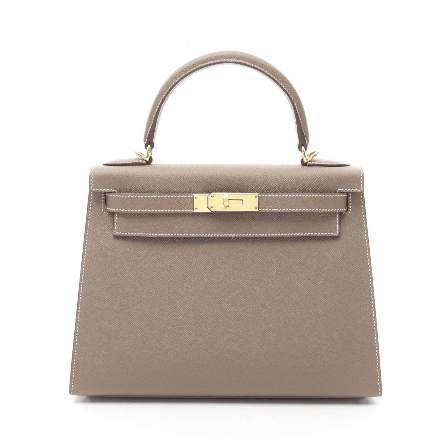 HERMES Kelly 28 Etoupe Handbag - Timeless Elegance