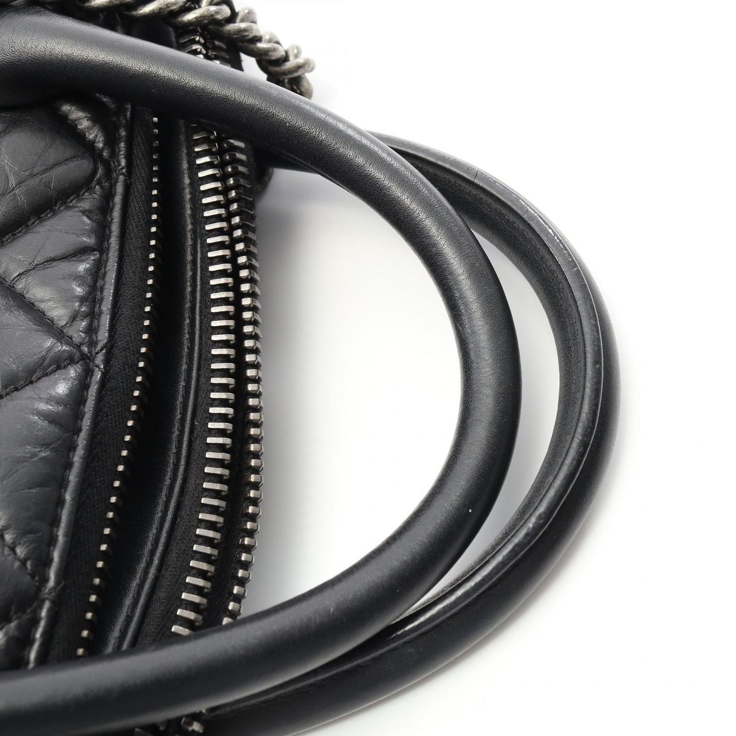 CHANEL Matelassé Black Leather Tote Bag - Timeless Elegance