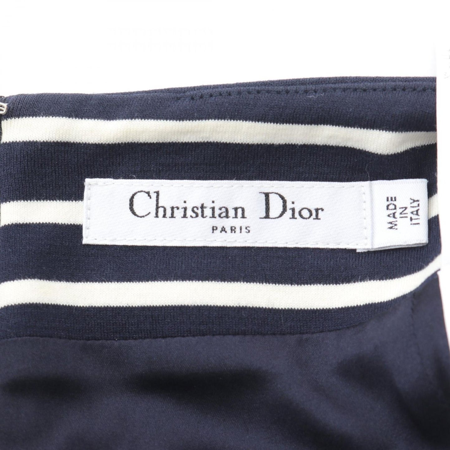 Dior Marine Stripe Cotton Skirt - Timeless Elegance