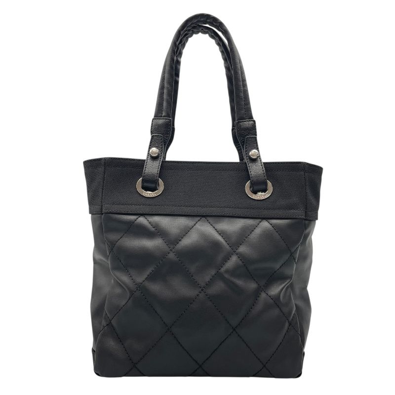 CHANEL Paris Biarritz Tote PM A34208 - Black & Silver Hardware