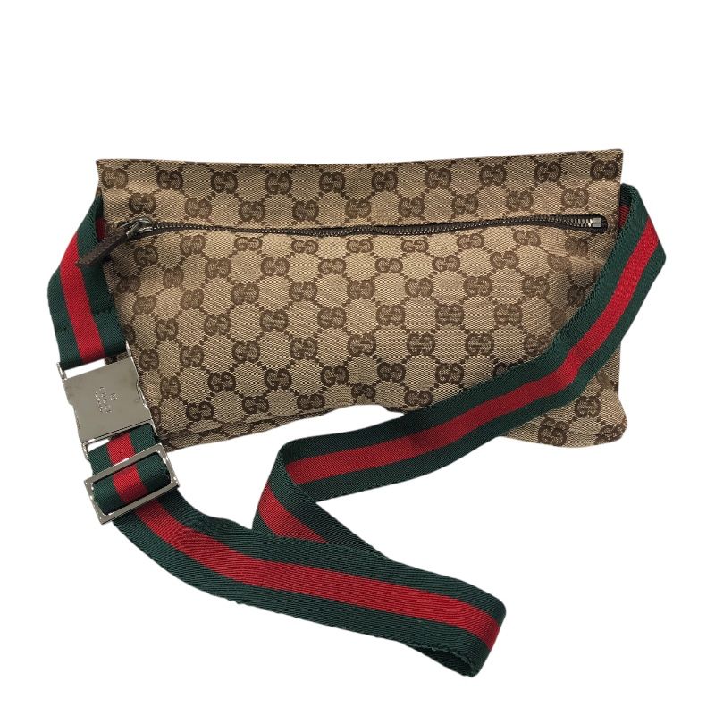 GUCCI GG Canvas Waist Bag - Beige GG Supreme Canvas for Women