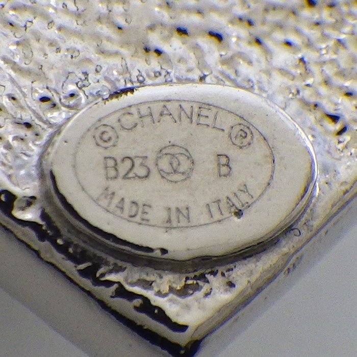 CHANEL Coco Mark Heart Earrings with Imitation Pearls & Rhinestones