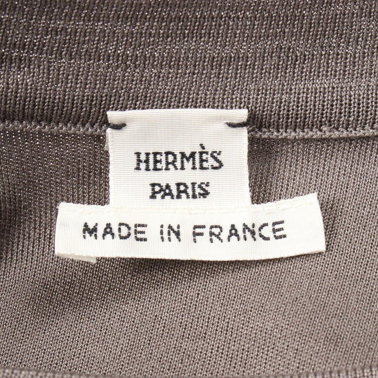 HERMES Bolduc au Carre Silk Dress in Gray - Exquisite Craftsmanship