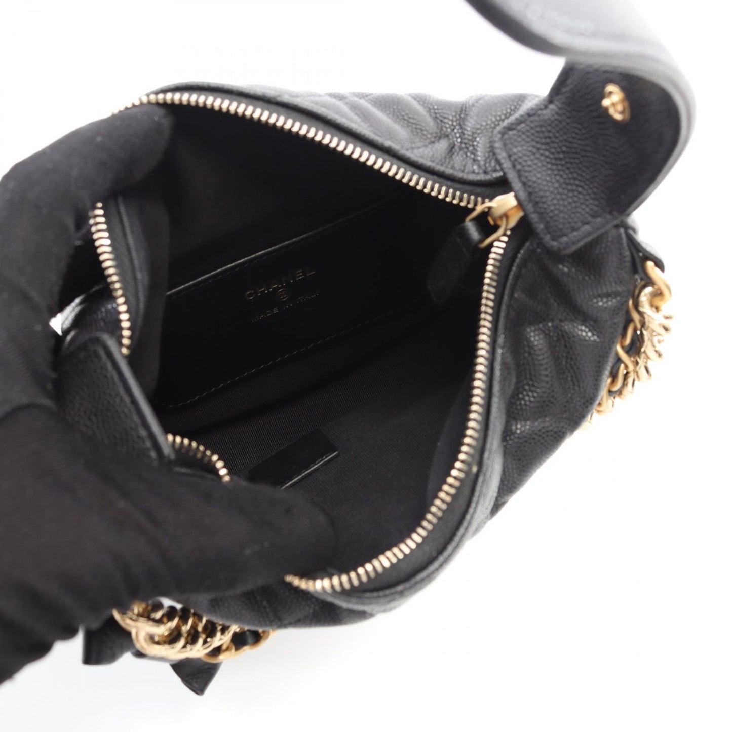 CHANEL Matelassé Mini Handbag in Black Calfskin - Timeless Elegance