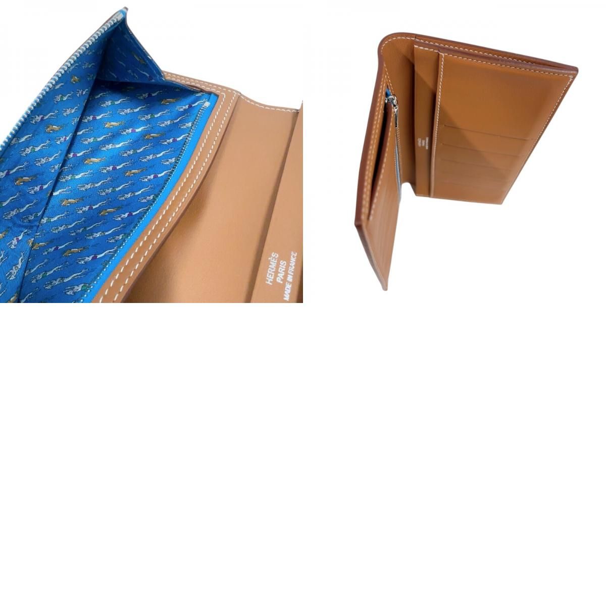 HERMES Citizen Twill Long Wallet - Gold & Silver Hardware (2024)