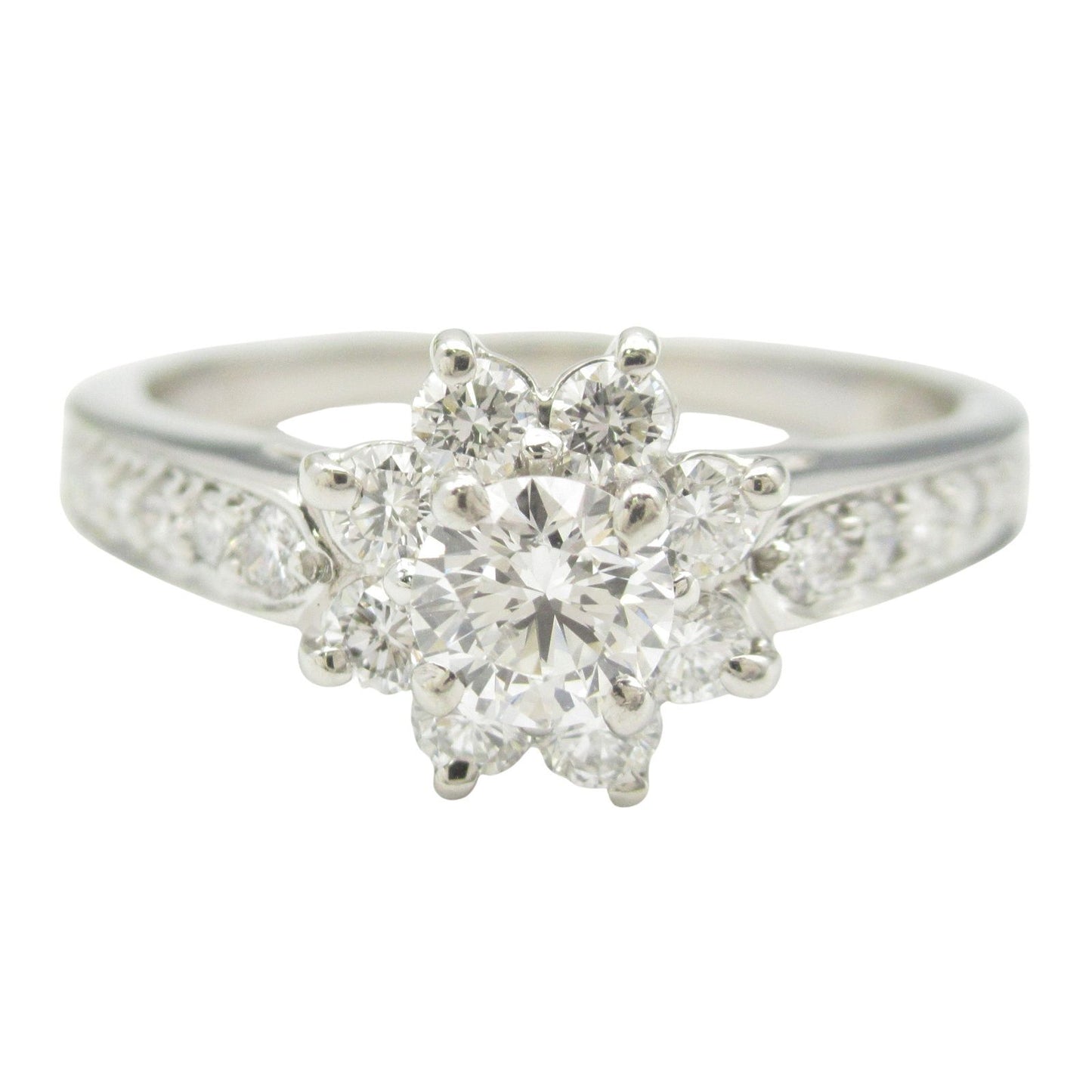 TIFFANY & CO Flora Diamond Ring in Platinum - Size 11.5