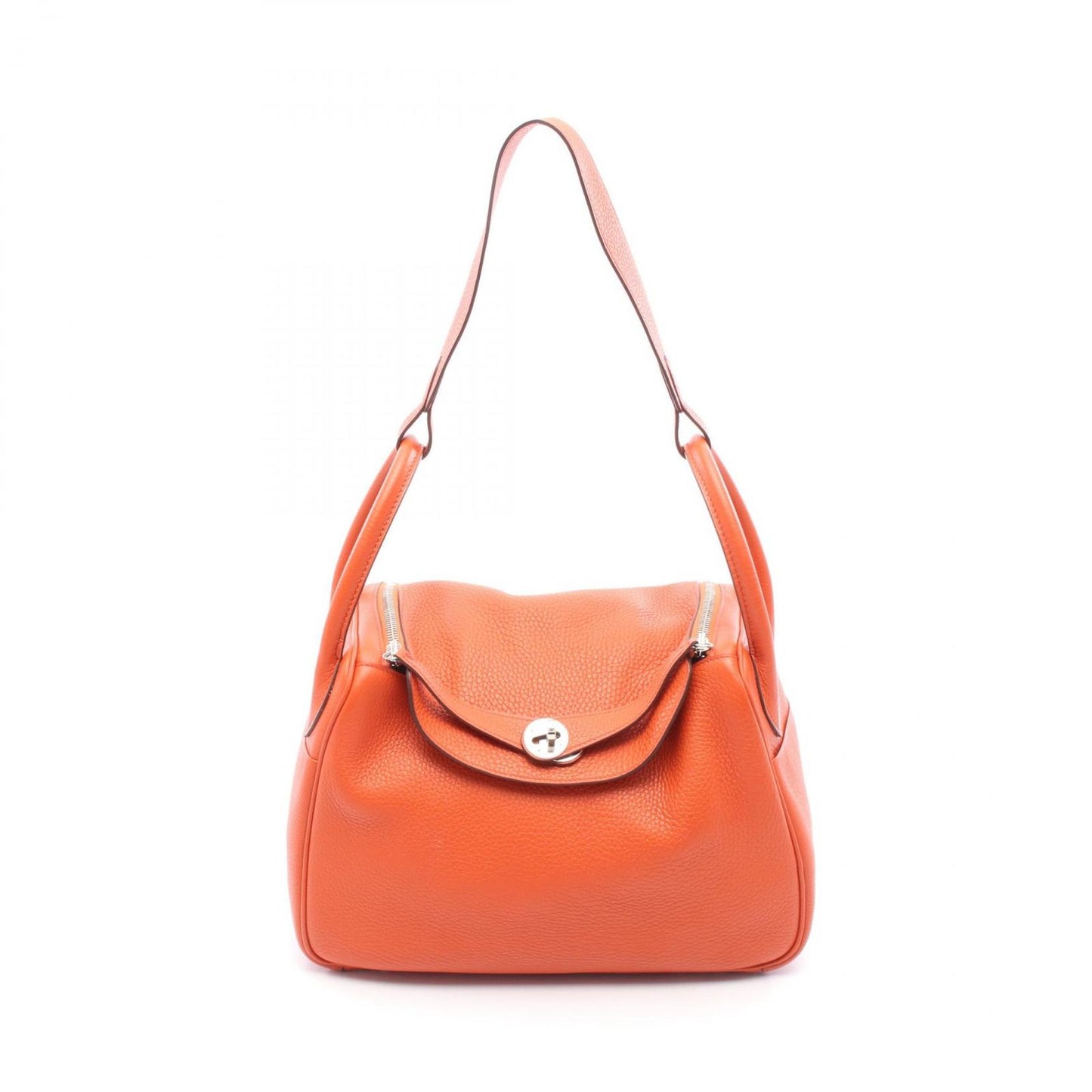 HERMES Lindy 30 Shoulder Bag in Tadelakt Leather - Exquisite Craftsmanship