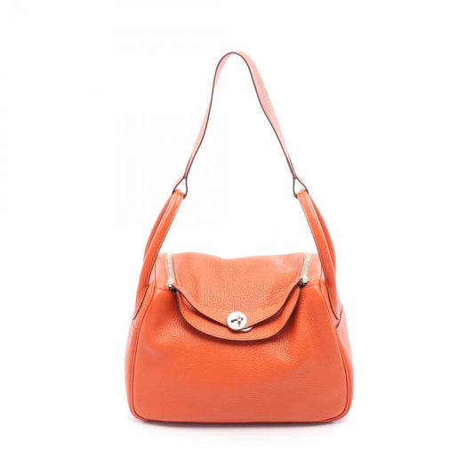 HERMES Lindy 30 Shoulder Bag in Tadelakt Leather - Exquisite Craftsmanship