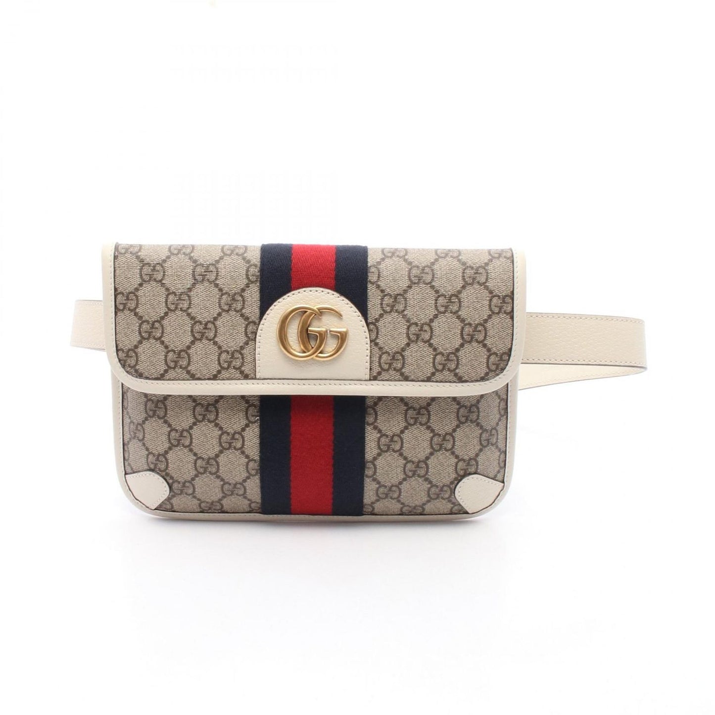 GUCCI GG Supreme Ophidia Belt Bag - Beige/White Luxury Accessory