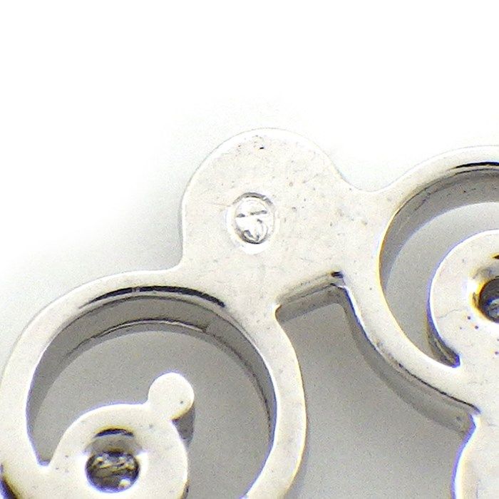 Elegant Diamond Fringe Swing Drop Necklace in K18 White Gold