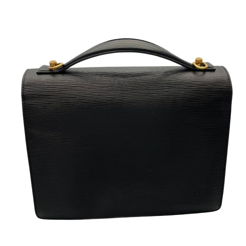 Louis Vuitton Monceau M52122 Black Epi Leather Handbag