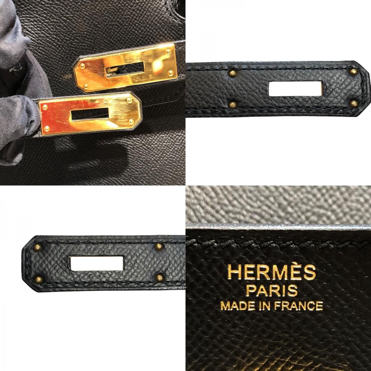 HERMES Birkin 30 D Stamp Black & Gold Hardware - Exquisite Craftsmanship