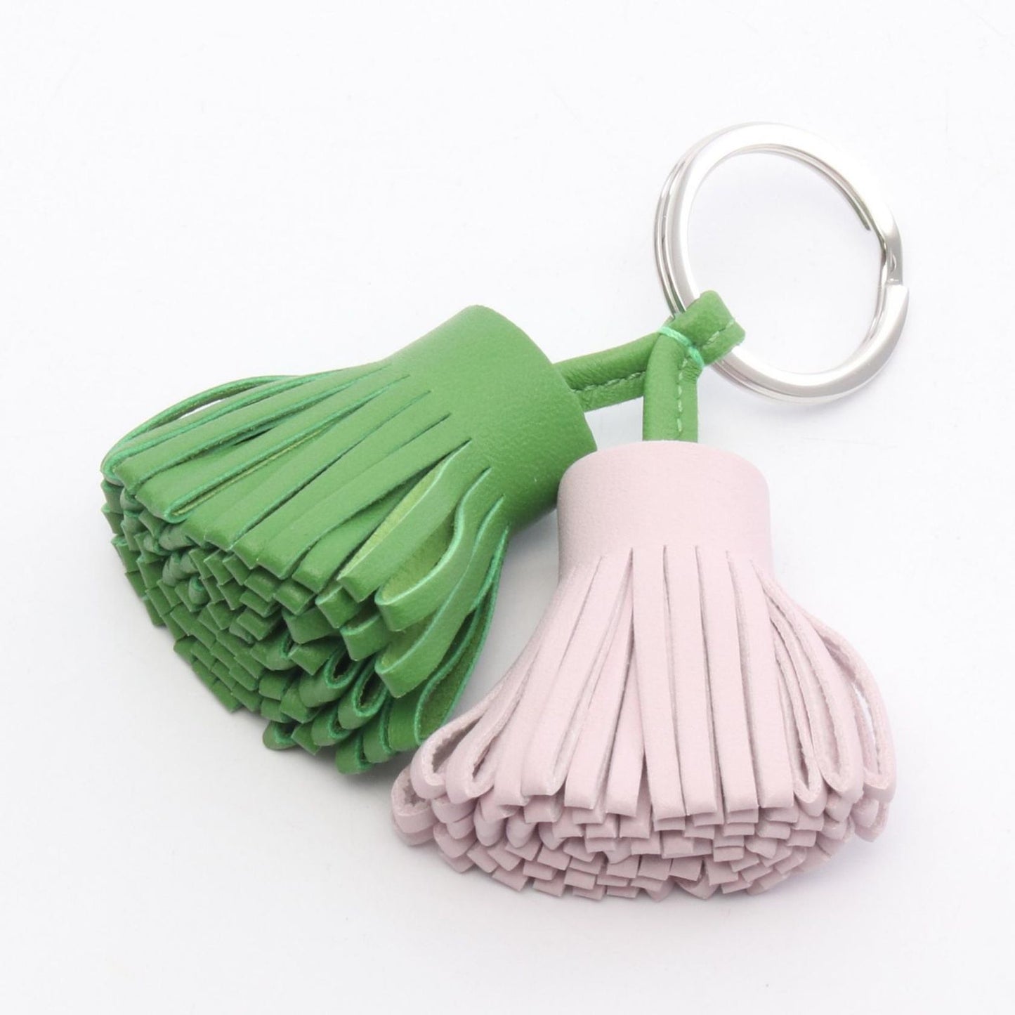 HERMES Carmen Uno Dos Charm in Veil Yucca & Mauve Pale