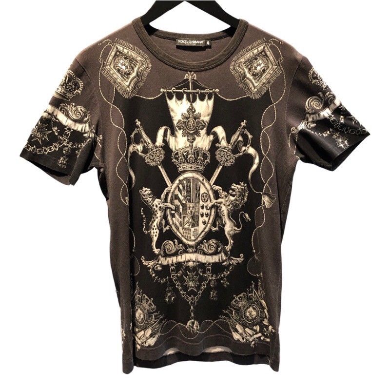Dolce & Gabbana Cotton Graphic Print T-Shirt - Size 48