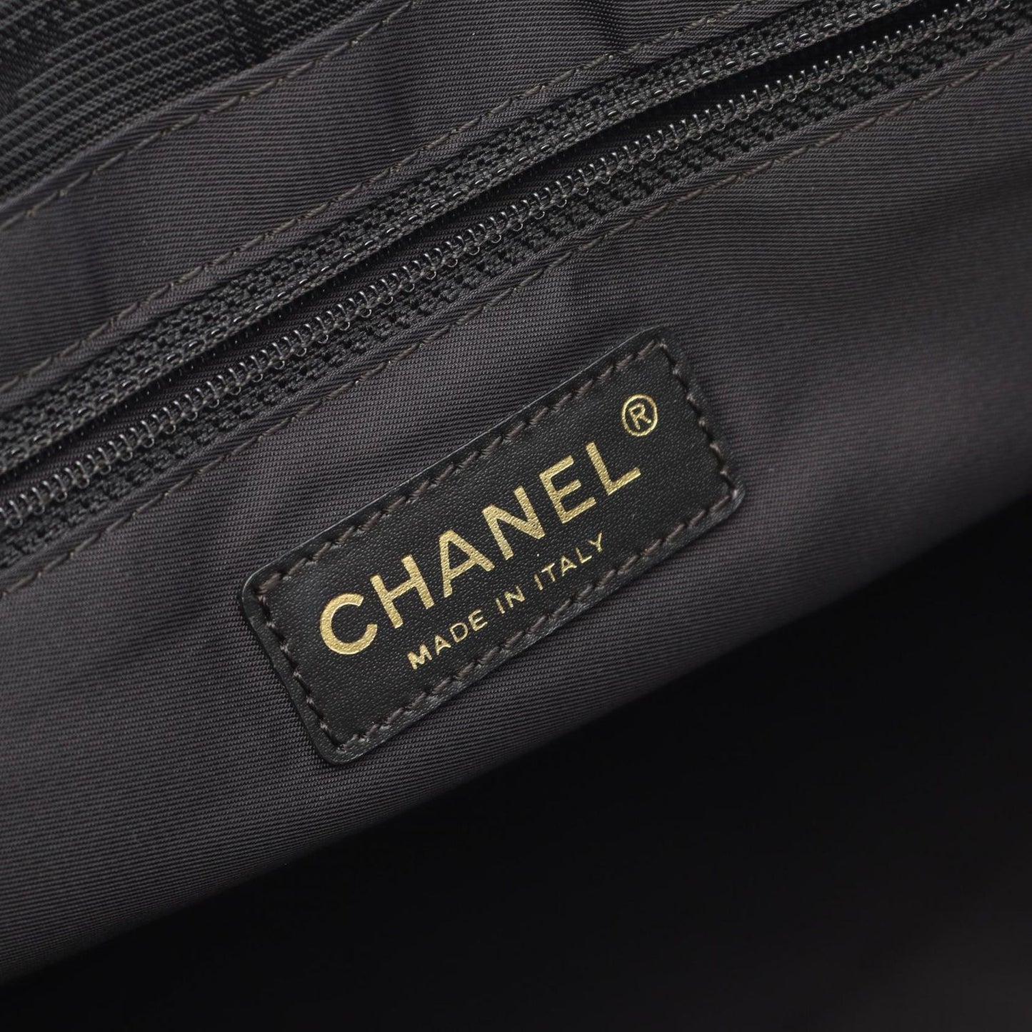 CHANEL Black Leather New Travel Line MM Tote Bag - Timeless Elegance