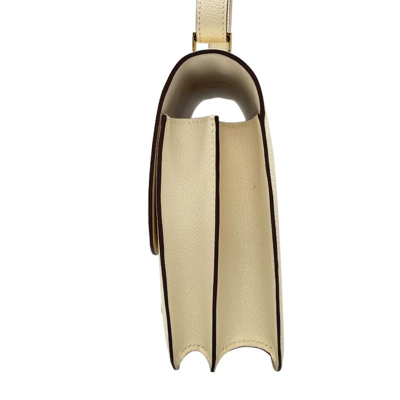 HERMES Constance 24 Nat Leather Shoulder Bag with Gold Hardware
