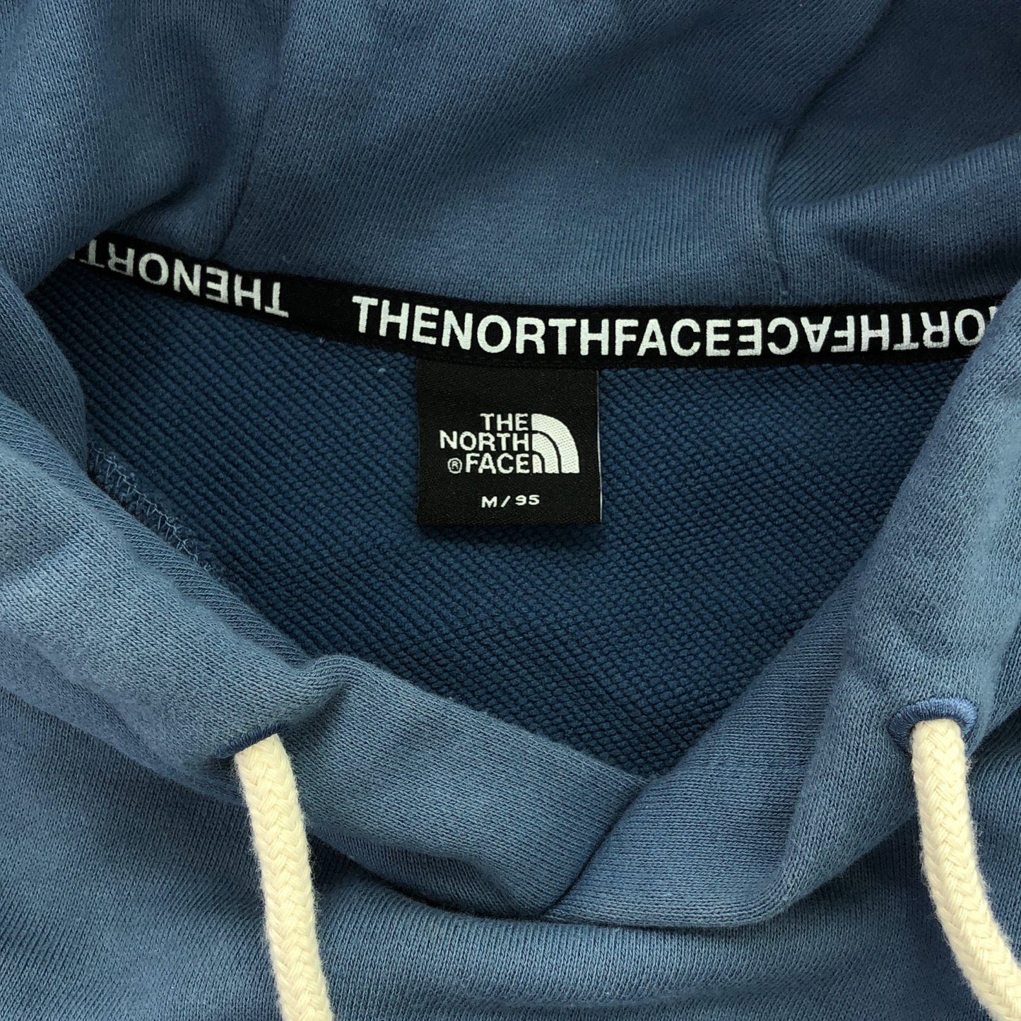 THE NORTH FACE WHITE LABEL Blue Cotton Pullover Hoodie - Size M