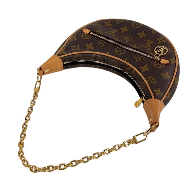 Louis Vuitton Loop M81098 Monogram Shoulder Bag - Brown & Gold