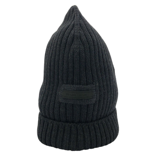PRADA Wool Knit Cap in Dark Grey - Timeless Elegance