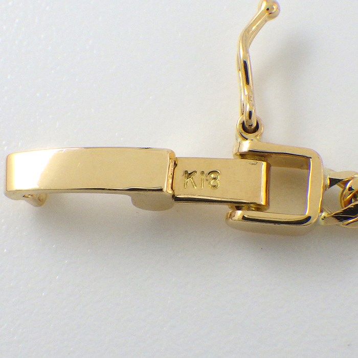 K18YG Double-Sided Figaro Necklace - Exquisite Craftsmanship