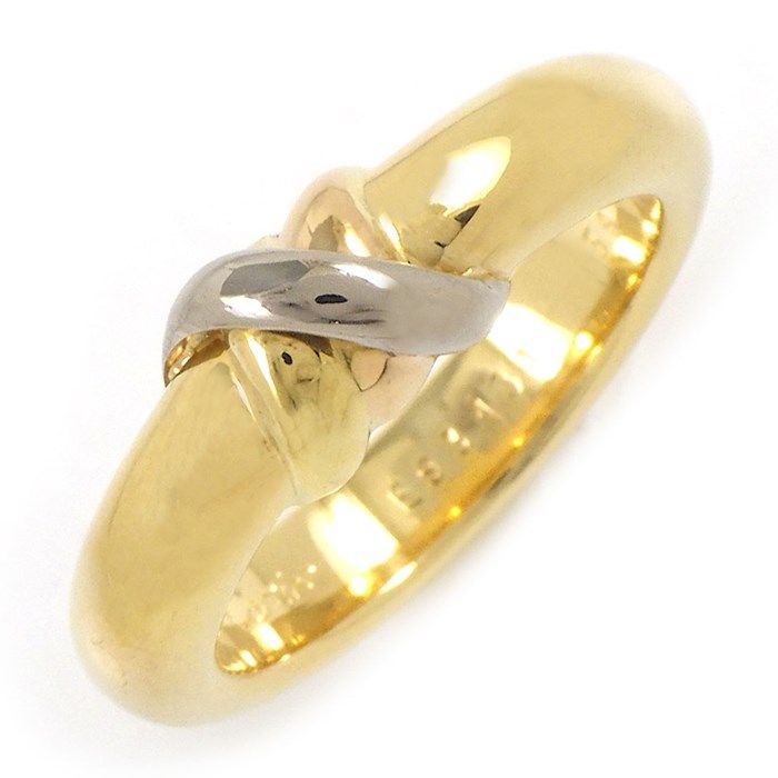 Cartier Trinity Ring in Three Colors - K18 Gold, Size 13.5