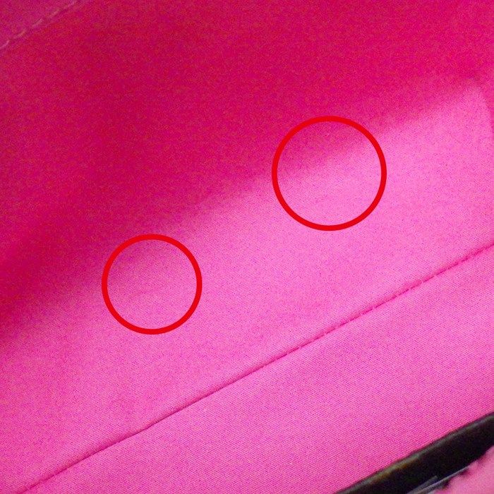 Louis Vuitton Neo Pink Vernis Leather Reed PM Handbag