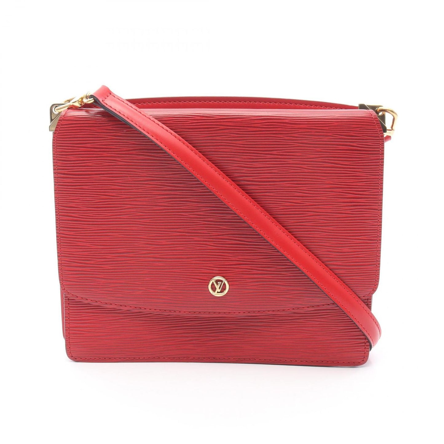 Louis Vuitton Grunel Epi Shoulder Bag in Castilian Red - Timeless Elegance