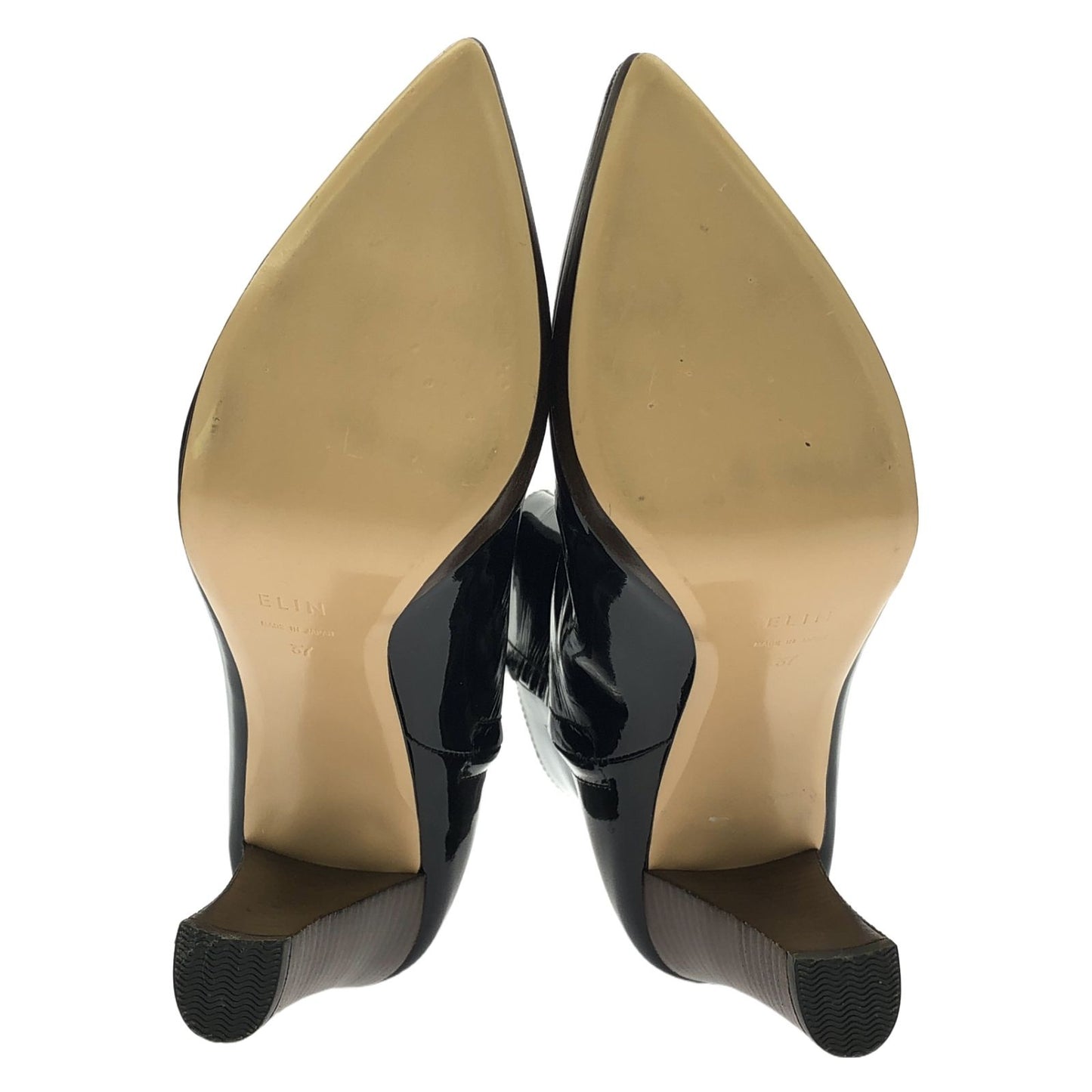 ELIN Black Patent Leather Boots - Timeless Elegance