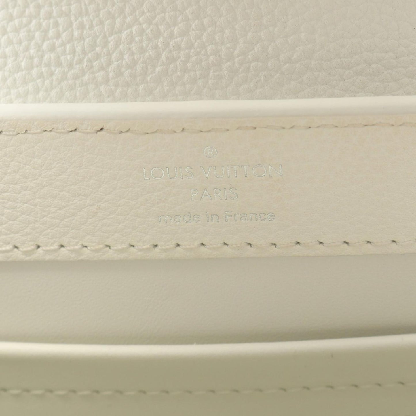 Louis Vuitton Capucines EW Mini Handbag in Optical White