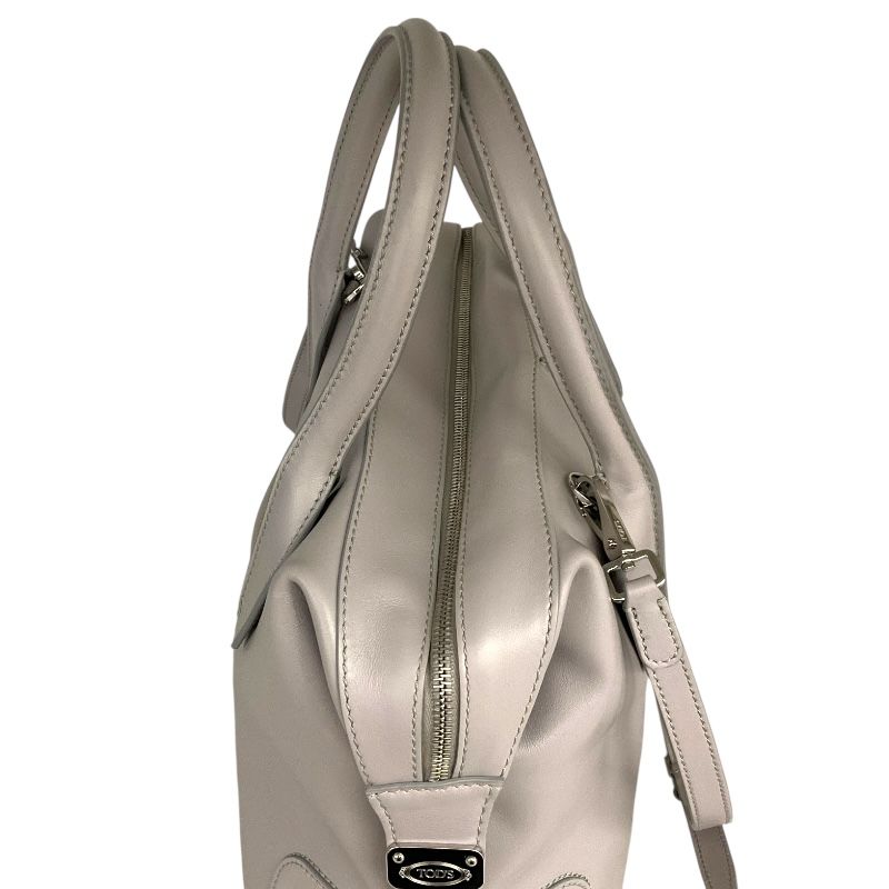 TOD’S D-Styling Bag in Grey Leather - Exquisite Craftsmanship
