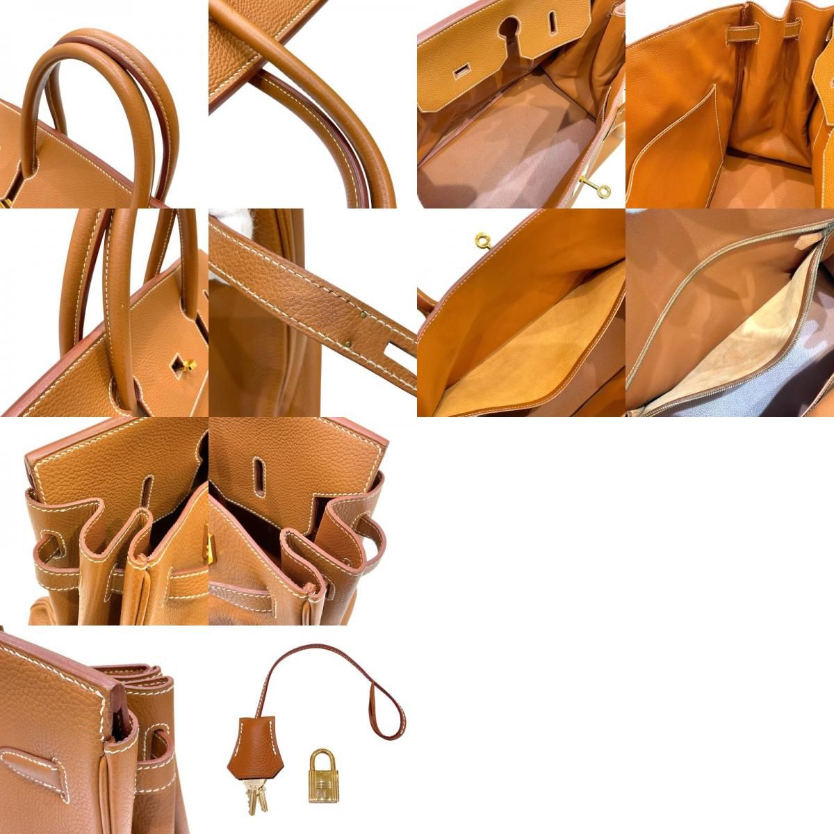 HERMES Birkin 40 Gold Togo Handbag - Unisex Luxury Investment